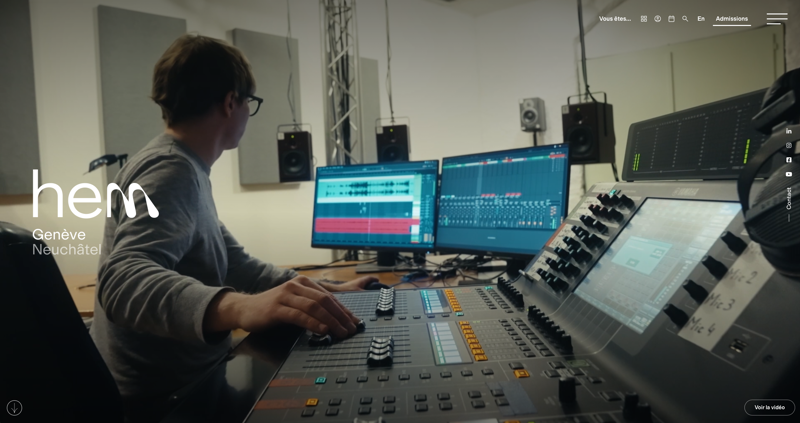 Professor for Mixed & Electroacoustic Composition @ Haute École de Musique Genève